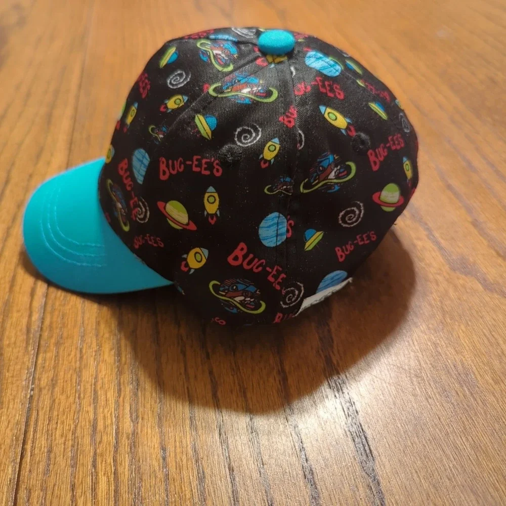 Infant Bucees‎ Outer Space Rocket Planets Hat Cap Stretch Bucees Black Blue